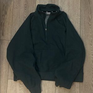 Women’s Green ASICS Quarter-Zip Sweater